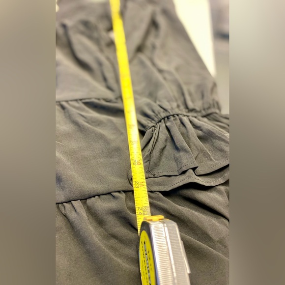 Dokotoo NWT Off The Shoulder V Neck Long Sleeve Ruffle Flowy Mini Dress XL - Picture 6 of 7